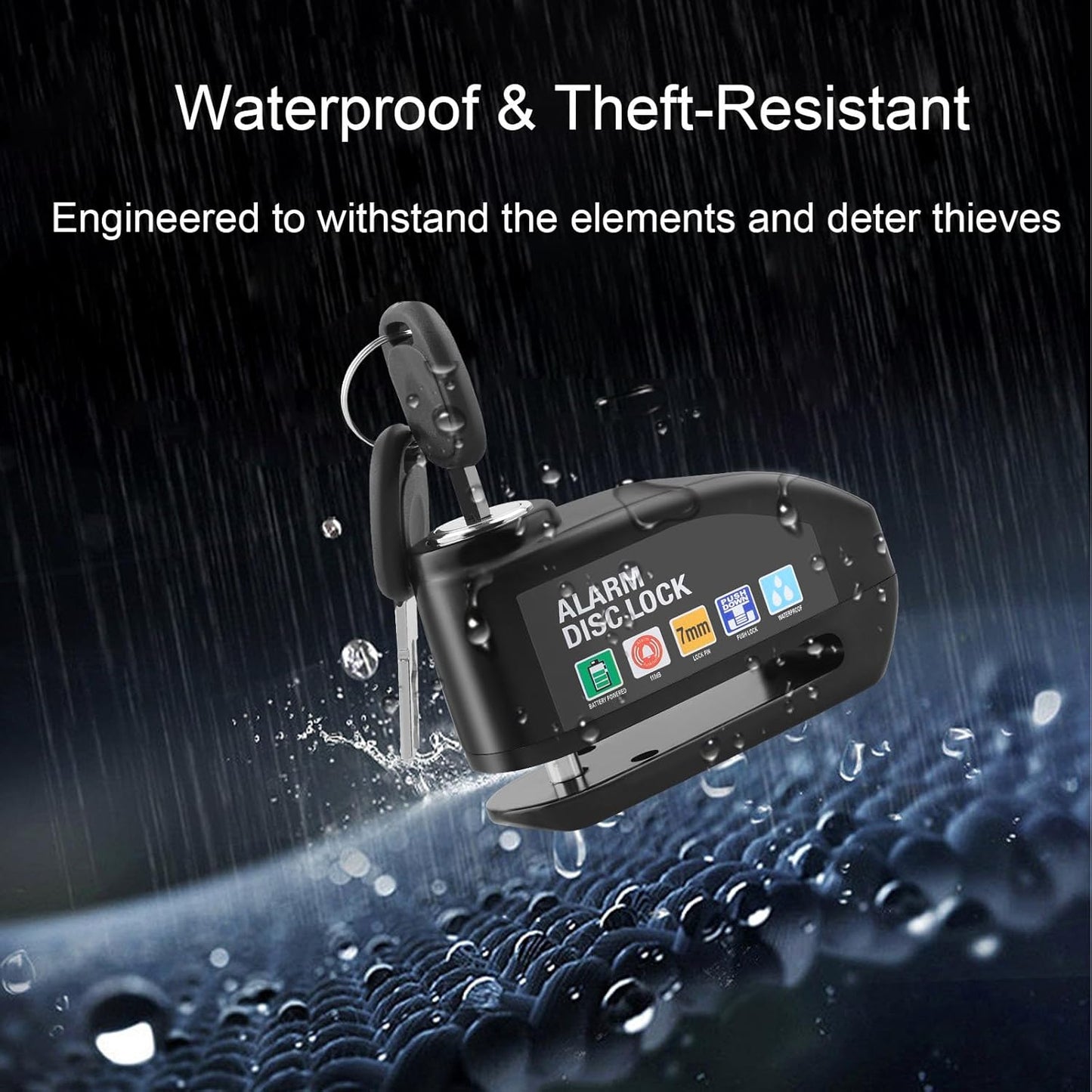 Motorcycle Alarm Disc Lock