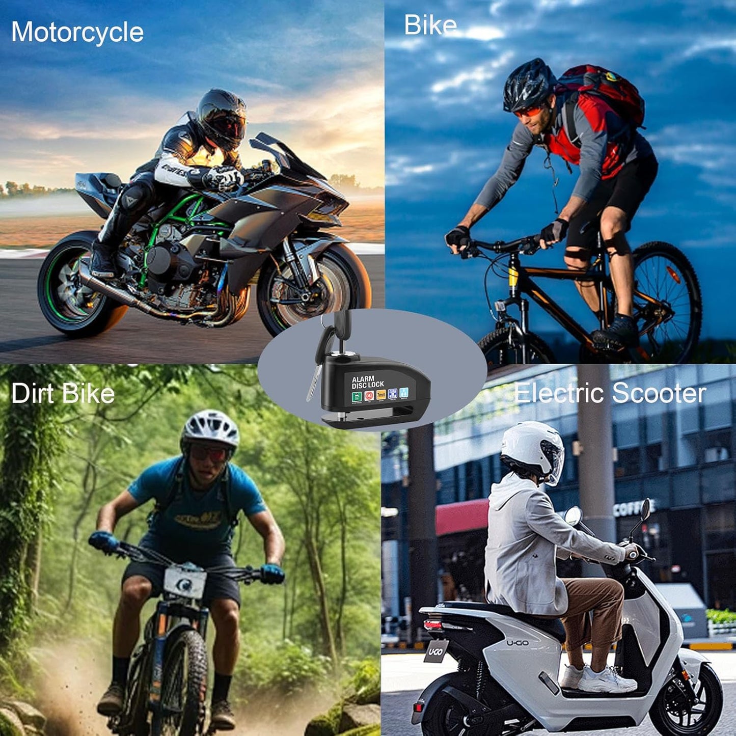 Motorcycle Alarm Disc Lock