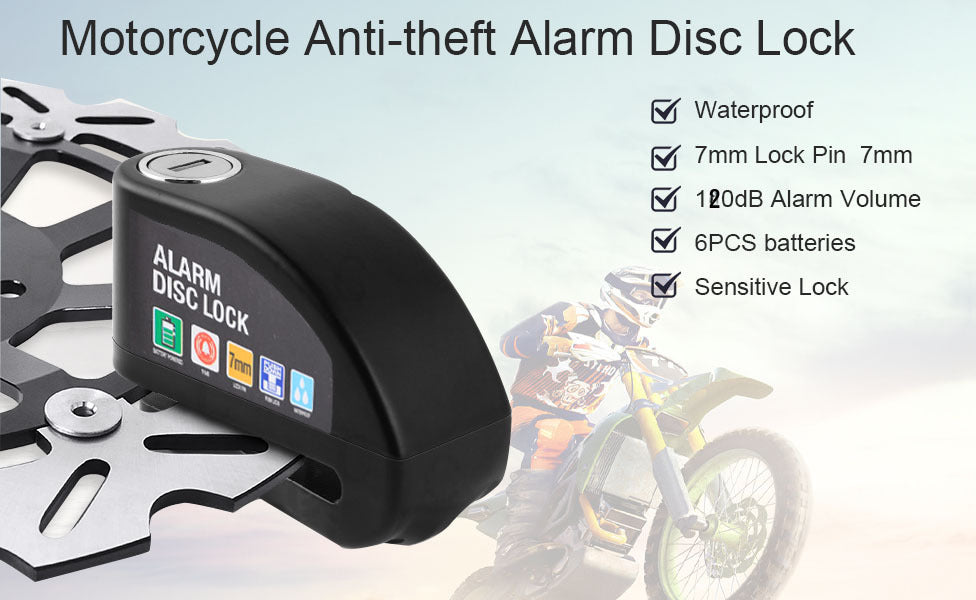 Motorcycle Alarm Disc Lock