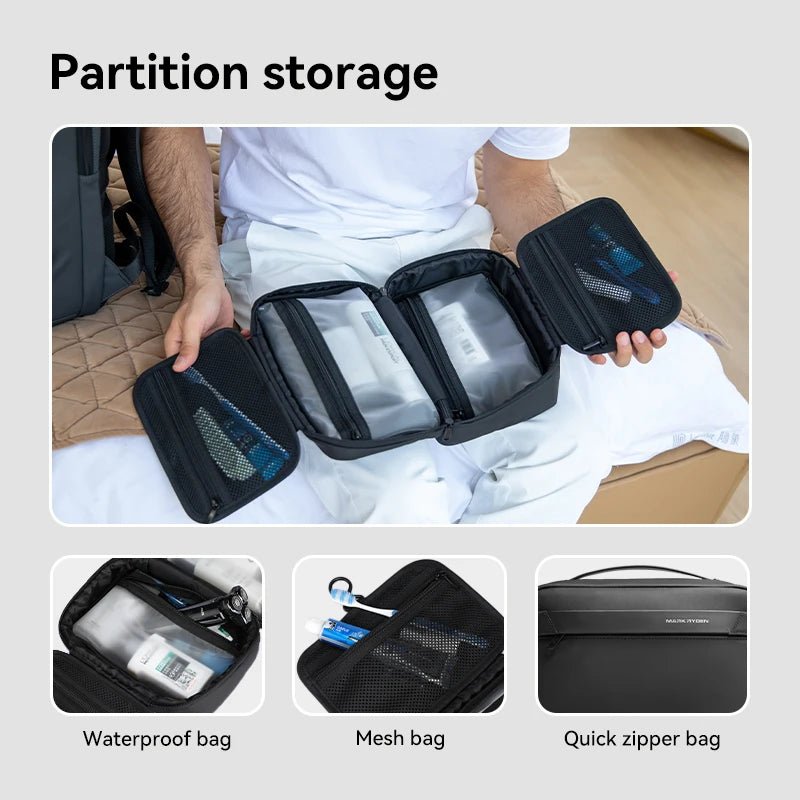 Men's Travel Toiletry Bag - Business & Fitness Essentials Organizer - Product Drop Center
