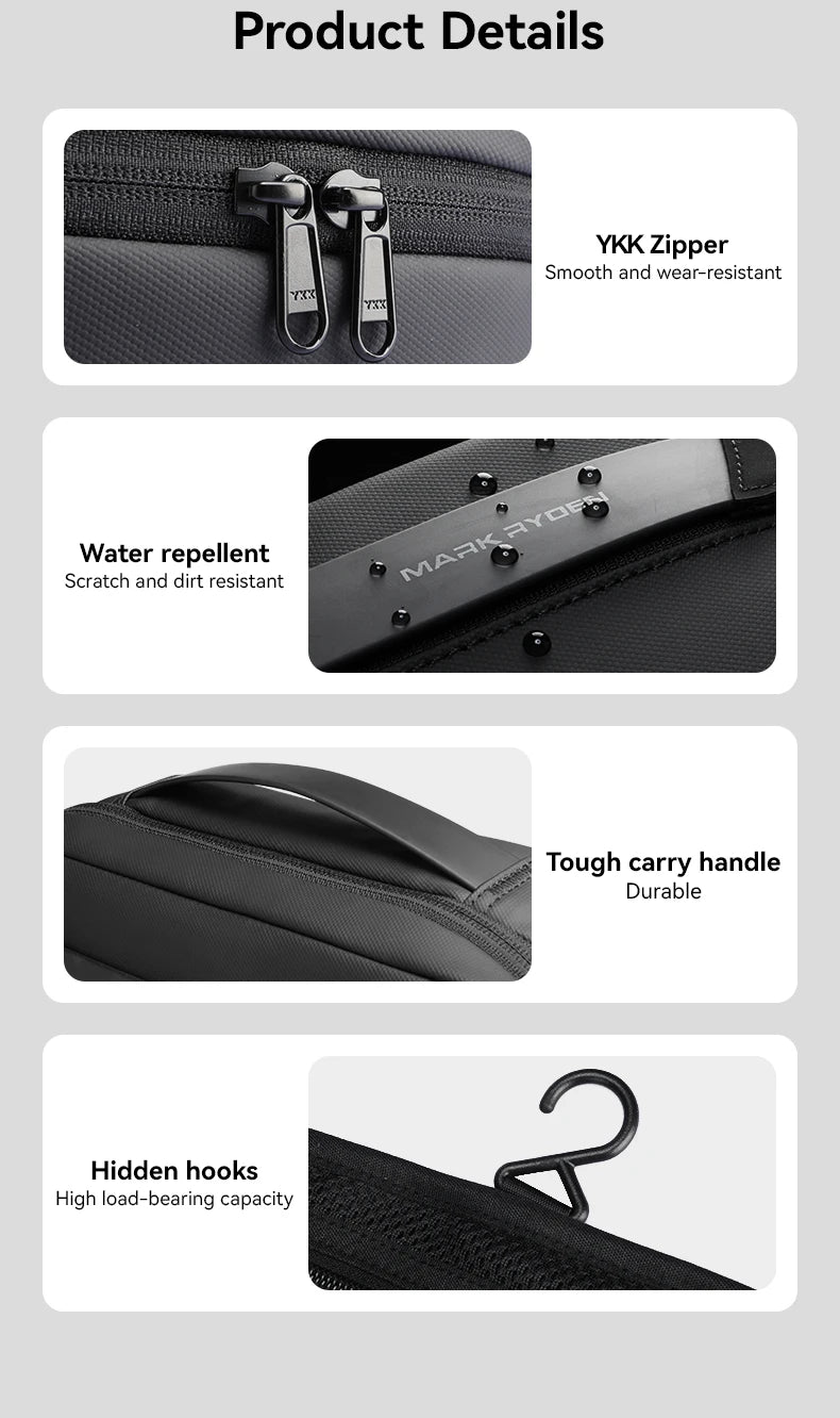 Men's Travel Toiletry Bag - Business & Fitness Essentials Organizer - Product Drop Center