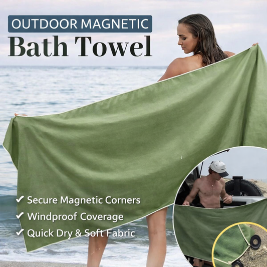 Magnetic Outdoor Bath Beach Towel