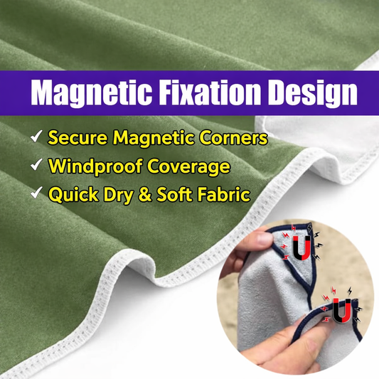 Magnetic Outdoor Bath Beach Towel