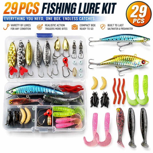 HookReady 29PC Fishing Lure Kit