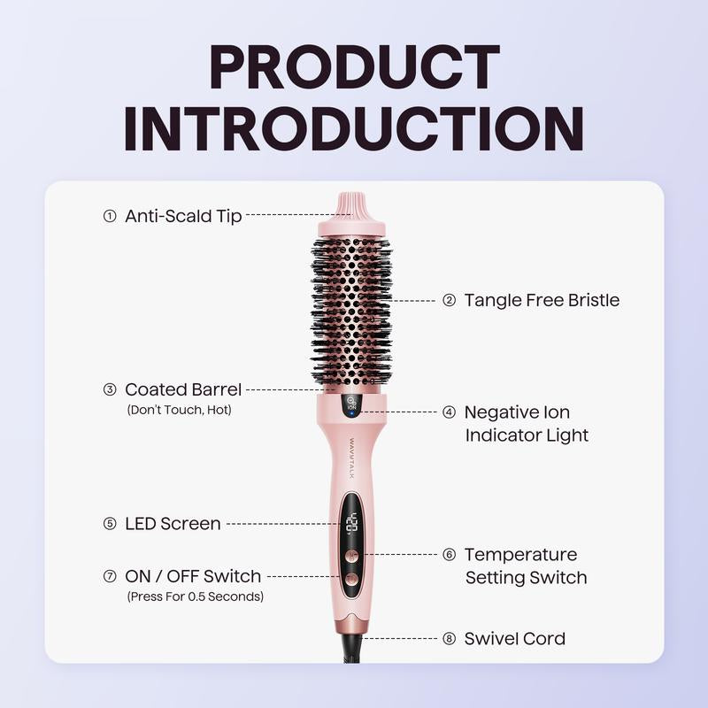 Wavytalk Ionic Blowout Boost Brush for Smooth, Voluminous Hair