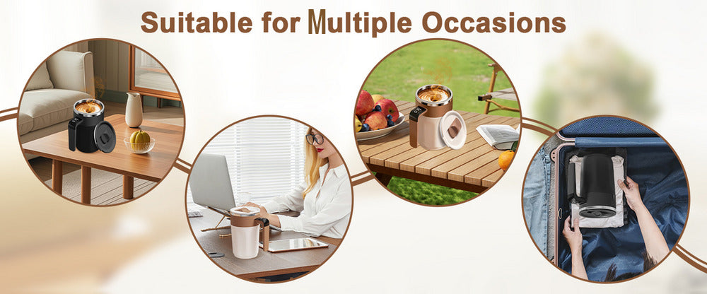 Product used in various settings with text 'Suitable for Multiple Occasions'.