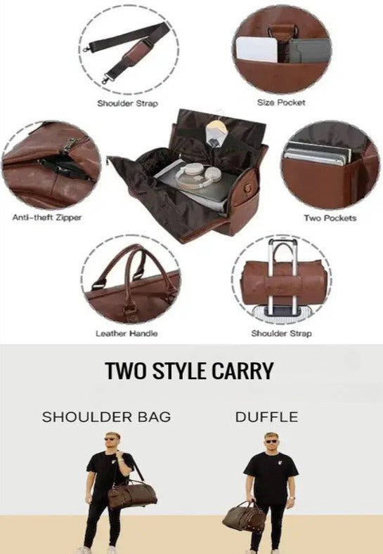 The convertible duffle garment luggage - Product Drop Center