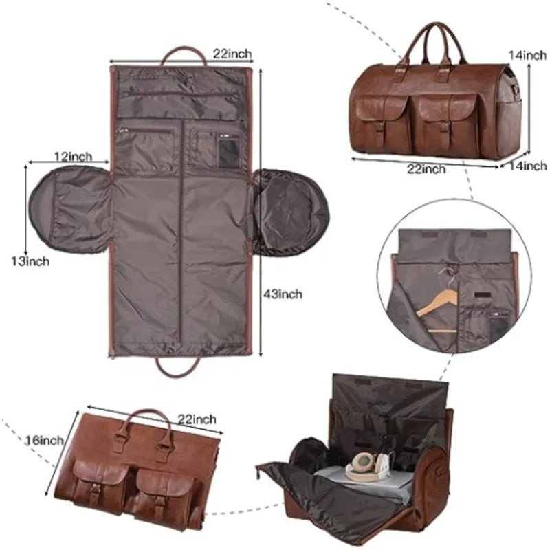 The convertible duffle garment luggage - Product Drop Center